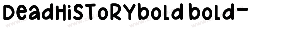 DeadHistoryBold Bold字体转换